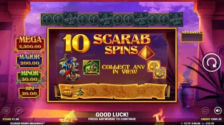 Scarab Rising Megaways slot screenshot 5