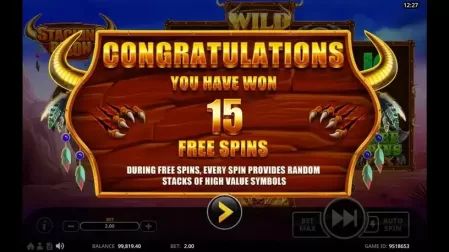 Stacking Bison slot screenshot 2