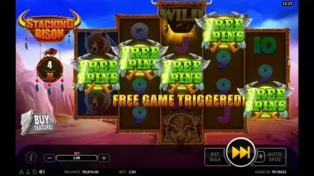 Stacking Bison slot screenshot 3
