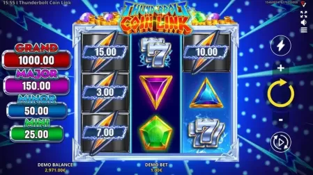 Thunderbolt Coin Link: Running Wins slot screenshot 2