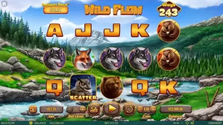 Wild Flow slot screenshot 1