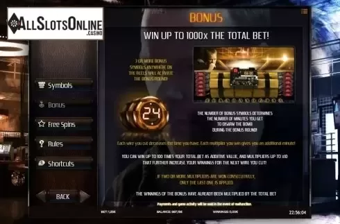Paytable 2. 24 from iSoftBet