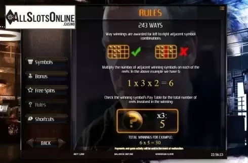 Paytable 4. 24 from iSoftBet