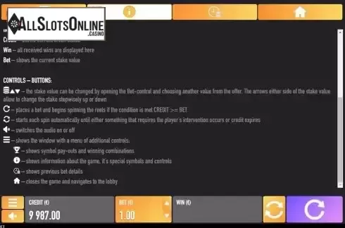 Game Rules screen 2