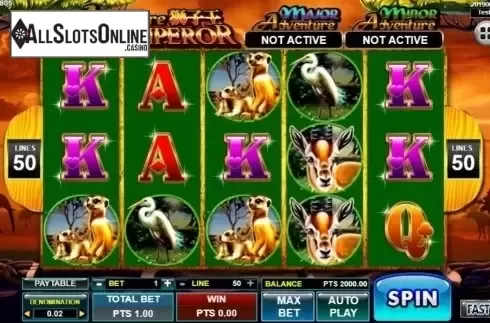 Reel Screen. Adventure Lion Emperor from Spadegaming