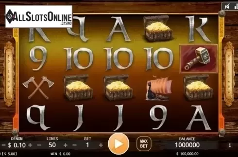 Reel screen. Age of Vikings from KA Gaming