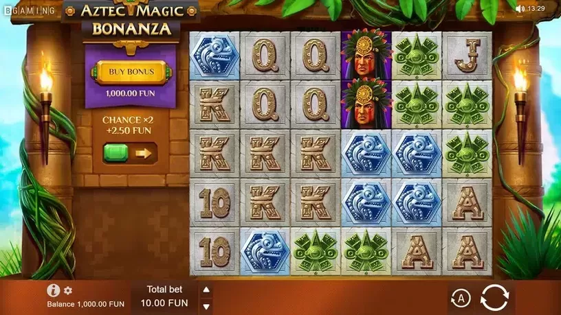 Aztec Magic Bonanza slot screenshot 1