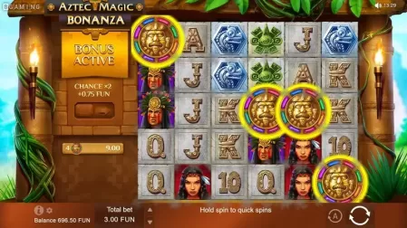Aztec Magic Bonanza slot screenshot 3