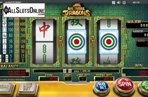 Win Screen 2. Big Three Dragons from SimplePlay