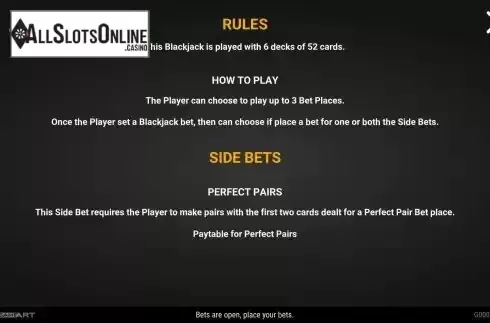 Rules screen