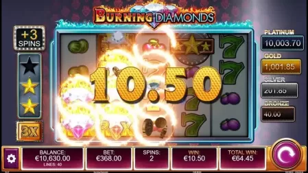 Burning Diamonds slot screenshot 5