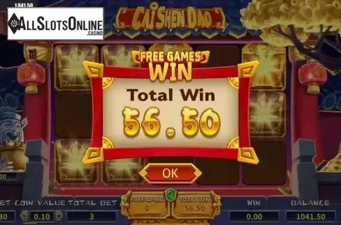 FS win screen. Cai Shen Dao (Dream Tech) from Dream Tech