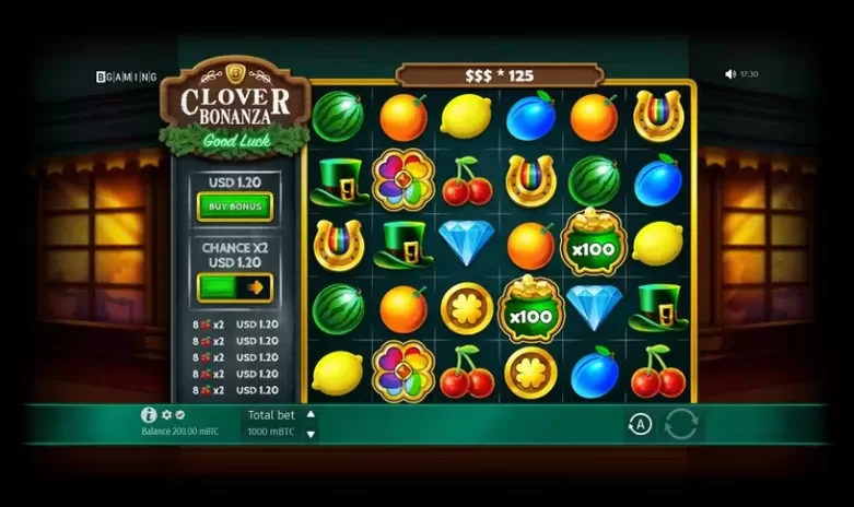 Clover Bonanza slot screenshot 1