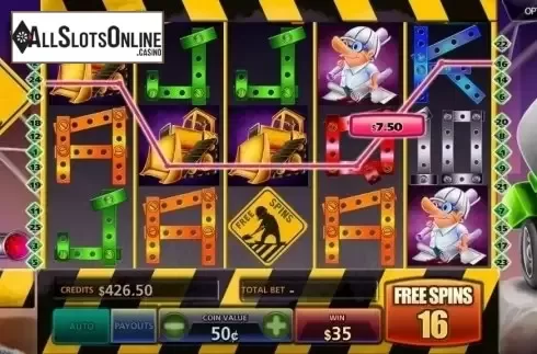 Win screen. Construction Cash from MultiSlot