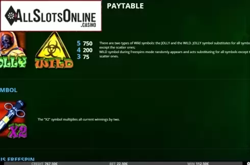Feature screen 1. Crazy Doc from Capecod Gaming