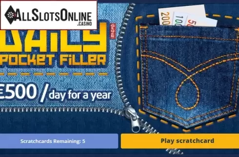 Game screen. Daily Pocket Filler from Gluck Games
