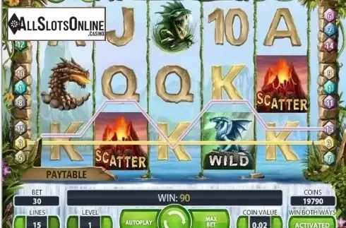 Screen5. Dragon Island from NetEnt