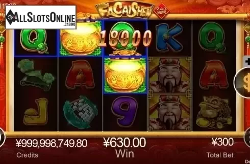 WIn Screen. Fa Cai Chen from CQ9Gaming