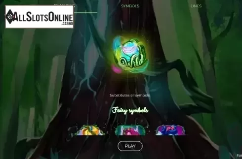 Wild symbol screen