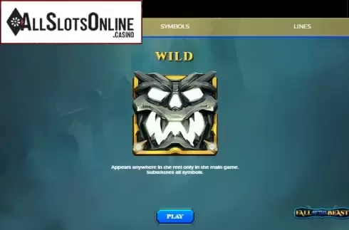 Paytable 1. Fall of the Beast from Spinmatic