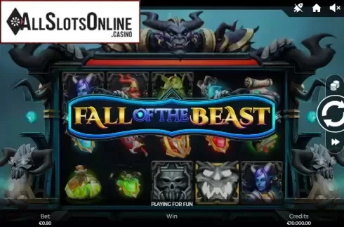 Reel screen. Fall of the Beast from Spinmatic