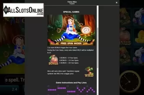 Features screen