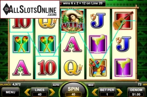 Win Screen 2. Fiesta Senorita from Spin Games