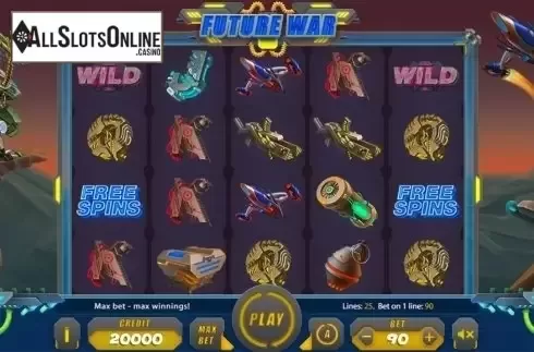 Reels screen. Future War from X Card