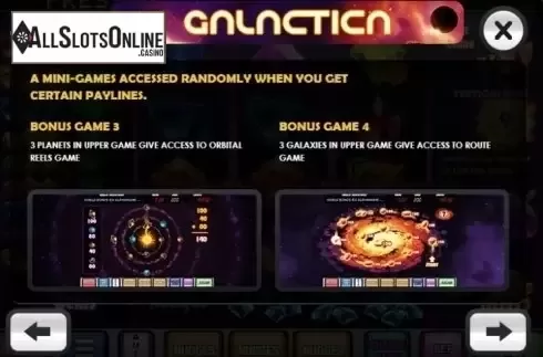 Paytable 4. Galactica from MGA
