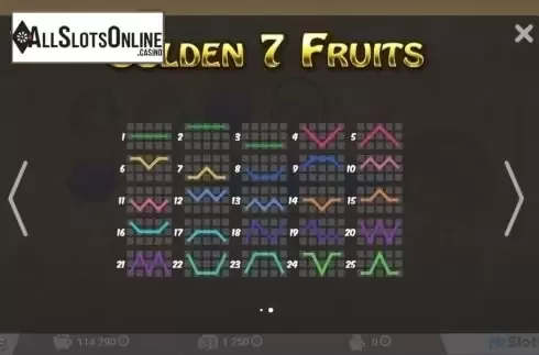 Screen3. Golden 7 Fruits from MrSlotty