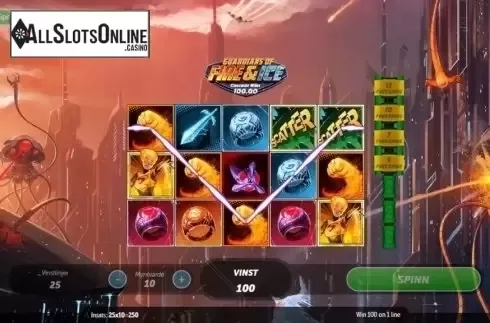 Win Screen 2. Guardians of Fire and Ice (Gamesys) from Gamesys