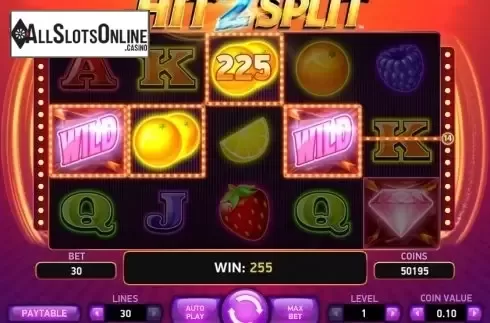 Screen 4. Hit2Split from NetEnt