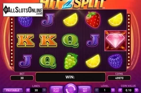 Screen 2. Hit2Split from NetEnt