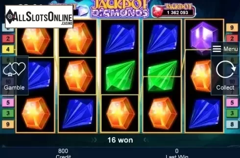Win. Jackpot Diamonds from Greentube