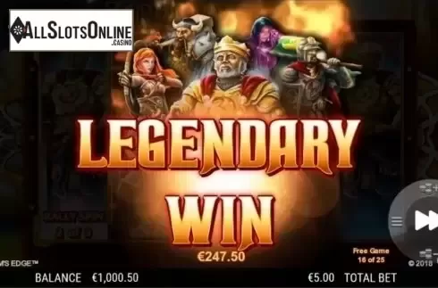 Win screen. Kingdom's Edge from NextGen
