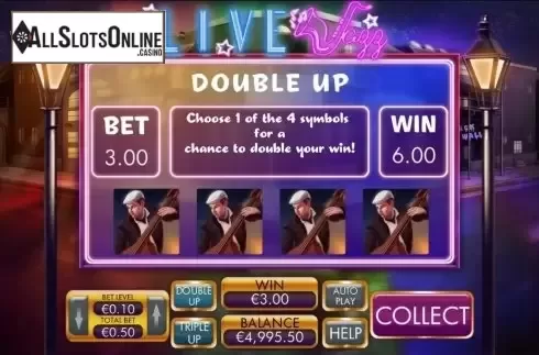 Double Up game. Live Jazz from Genesis