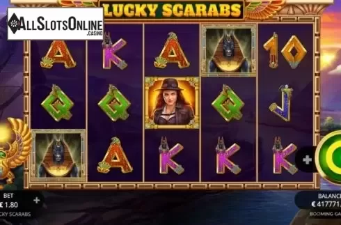 Reel Screen. Lucky Scarabs from Booming Games