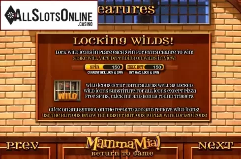 Paytable 4. Mamma Mia (Betsoft) from Betsoft