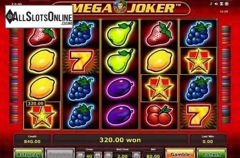 Scatter. Mega Joker (Novomatic) from Greentube