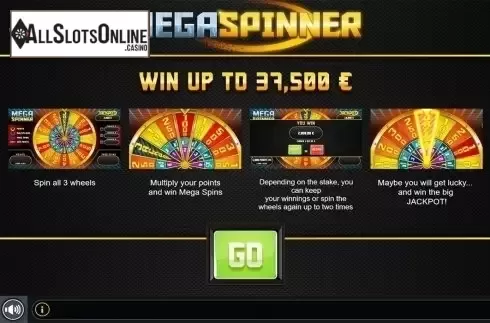 Mega spinner intro screen 2. Mega Spinner Slot from GAMING1