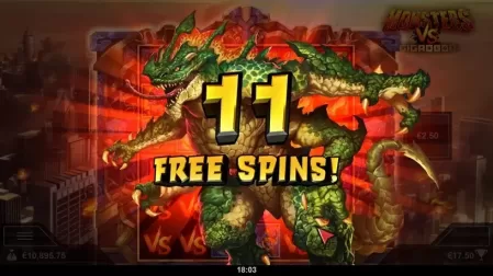 Monsters vs Gigablox slot screenshot 4