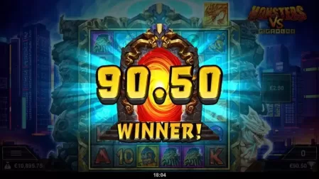 Monsters vs Gigablox slot screenshot 6