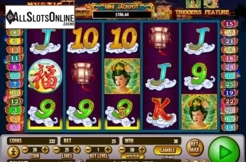 Win Screen. Mystic Fortune from Habanero