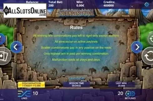 Game Rules. Neanderthida from DLV