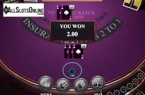 Game Screen 5. Neon Blackjack Single Deck from Fugaso