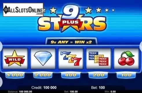 Paytable. Nine Stars (Kajot Games) from KAJOT