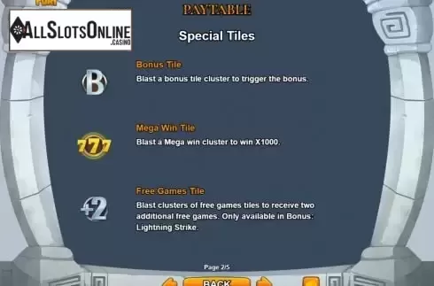 Special Tiles Screen