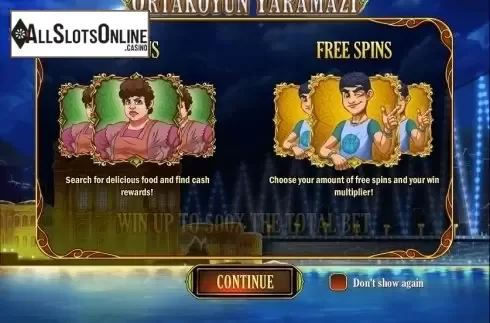 Intro Screen. Ortaköyün Yaramazi from Play'n Go