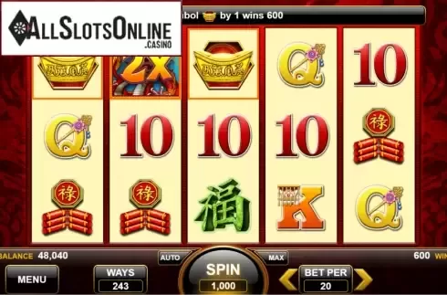 Win Screen 2. Pearl of the Dragon from Spin Games