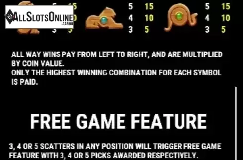 Paytable 3
